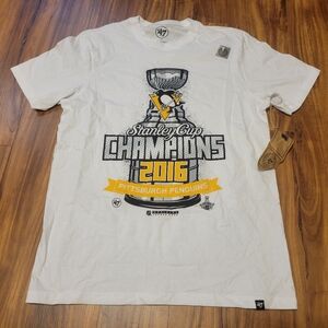 47 Brand Pittsburgh Penguins 2016 Stanley Cup Champions Shirt, Adult Small